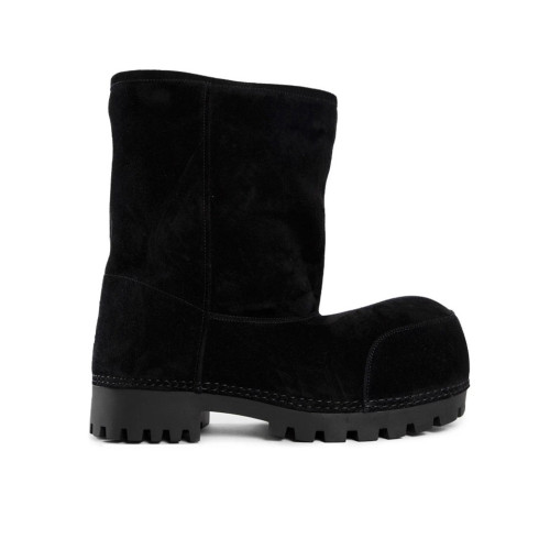 NIGO Balenciaga Men's Women's Autumn And Winter Mid-calf Warm Snow Boots Runway Models Solid Colour Round Head Over The Foot Mid-calf Boots Couple Models Shoes Ngvp #nigo9714