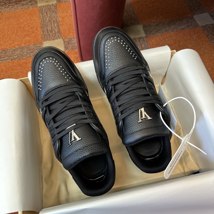 NIGO Louis Vuitton Lv Trainer Sneakers #54 Men's Fashionable Luxury Cowhide Colour Block Casual Sneakers Shoes #nigo71783