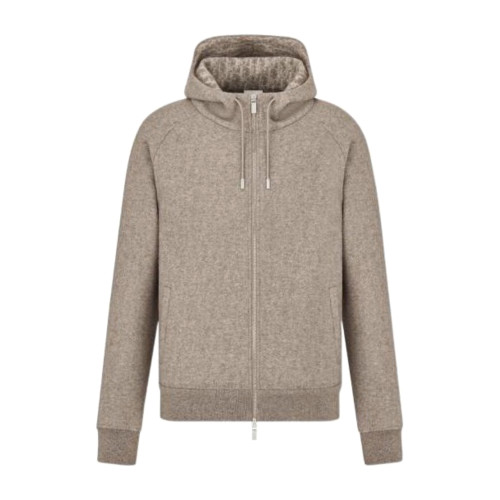 NIGO Dior Men's Spring and Autumn Solid Color Jacquard Cashmere Hooded Zipper Long Sleeve Jacket Drawstring Lace-Up Leisure Pants Suit Set #nigo74477