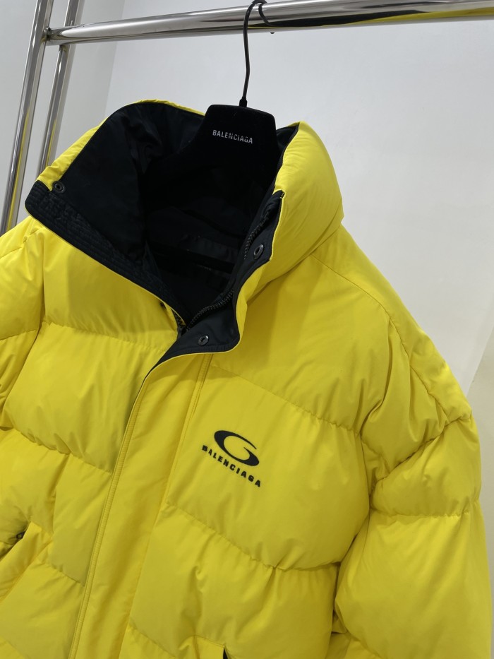 NIGO Balenciaga Men's Autumn and Winter Solid Color Letter Printed Single Breasted Zipper Long Sleeve Puffer Down Jacket #nigo74481