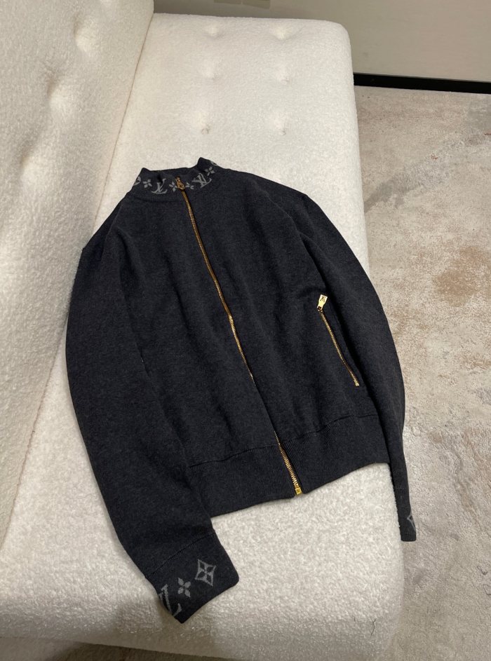 NIGO Louis Vuitton Men's Spring and Autumn Solid Color Printed Zipper Standing Collar Long Sleeve Jacket #nigo74493