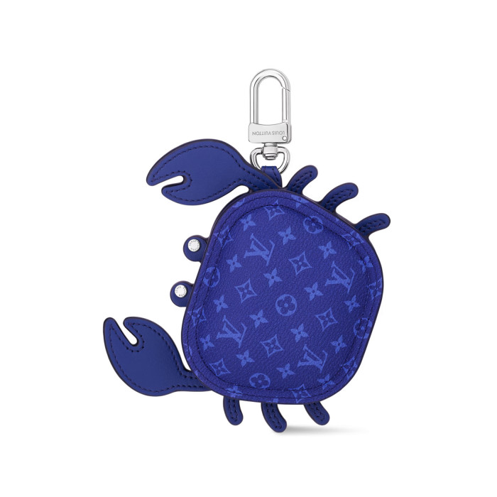 NIGO Louis Vuitton Men's Solid Color Old Flower Pattern Zipper Closure Turtle Leather Spell Canvas Bag Pendant Coin Purse Headphone Bag Keychain #nigo74517