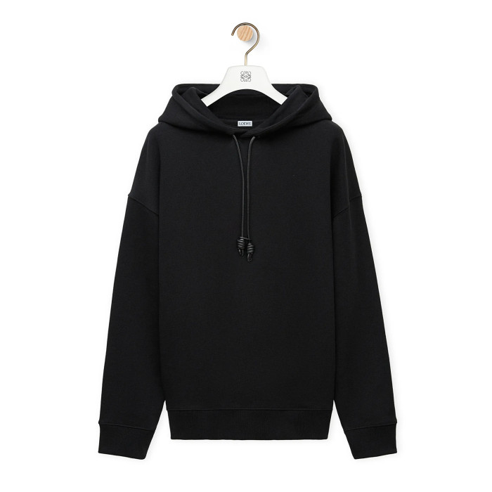 NIGO Loewe Men's Logo Embroidery Spring And Autumn Cotton Loose Solid Color Long Sleeve Pullover Hooded Drawstring Sweatshirt  #nigo71813