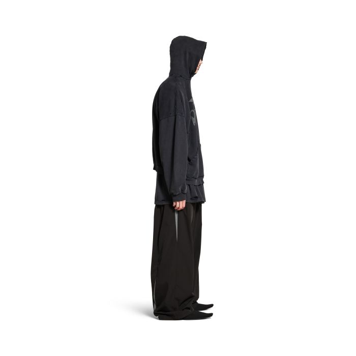 NIGO Balenciaga Men's Spring 3B LIQUIFIED Loose High Street Cotton Logo Print Hooded Sweatshirt #nigo71811