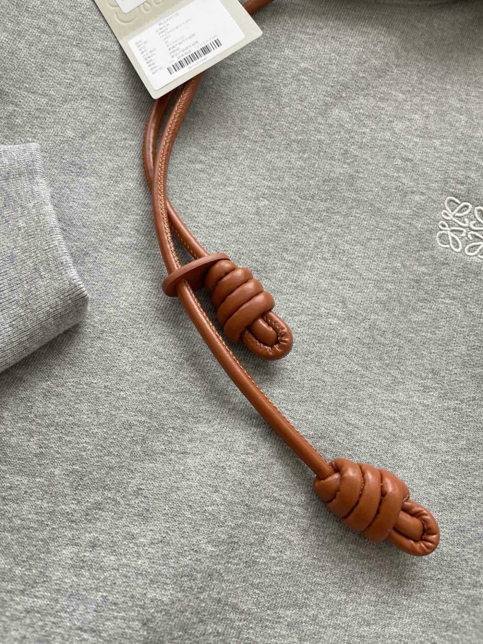 NIGO Loewe Men's Logo Embroidery Spring And Autumn Cotton Loose Solid Color Long Sleeve Pullover Hooded Drawstring Sweatshirt  #nigo71813