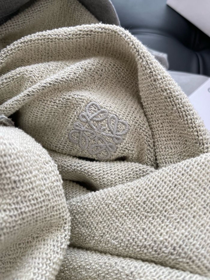 NIGO Loewe Men's Logo Embroidery Spring And Autumn Cotton Loose Solid Color Long Sleeve Pullover Hooded Drawstring Sweatshirt  #nigo71813