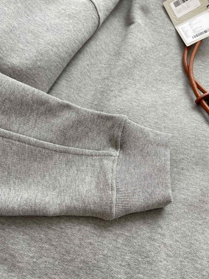 NIGO Loewe Men's Logo Embroidery Spring And Autumn Cotton Loose Solid Color Long Sleeve Pullover Hooded Drawstring Sweatshirt  #nigo71813