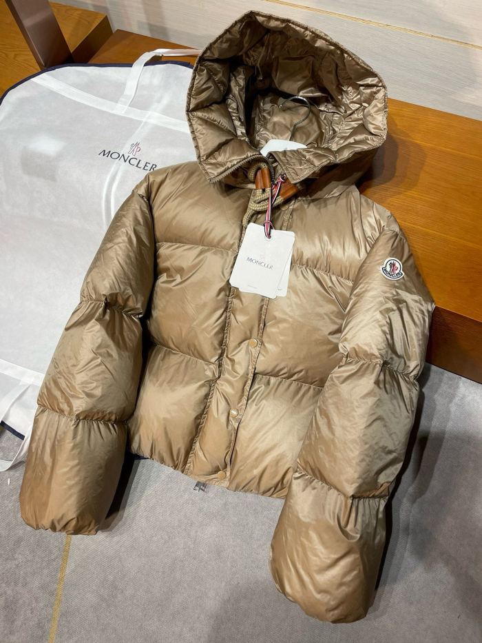 NIGO Moncler Women's Autumn and Winter Solid Color Hooded Cozy Concealed Zipper Long Sleeve Puffer Down Jacket #nigo288829