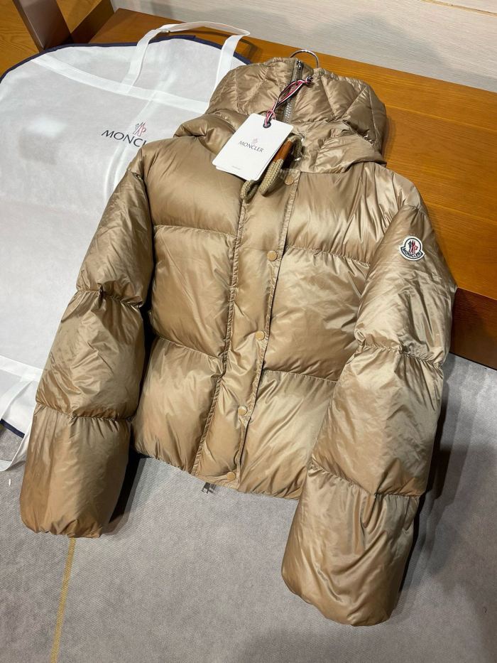 NIGO Moncler Women's Autumn and Winter Solid Color Hooded Cozy Concealed Zipper Long Sleeve Puffer Down Jacket #nigo288829