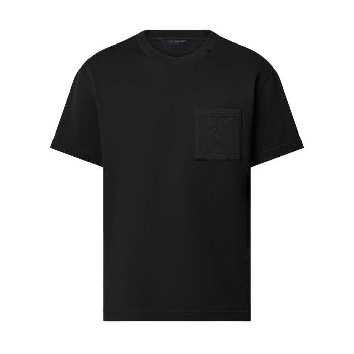NIGO Louis Vuitton Men's Summer Solid Colour Pocket Round Neck Cotton Short Sleeve T-Shirt #nigo74562