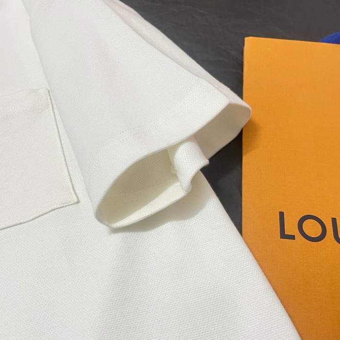 NIGO Louis Vuitton Men's Summer Solid Colour Pocket Round Neck Cotton Short Sleeve T-Shirt #nigo74562