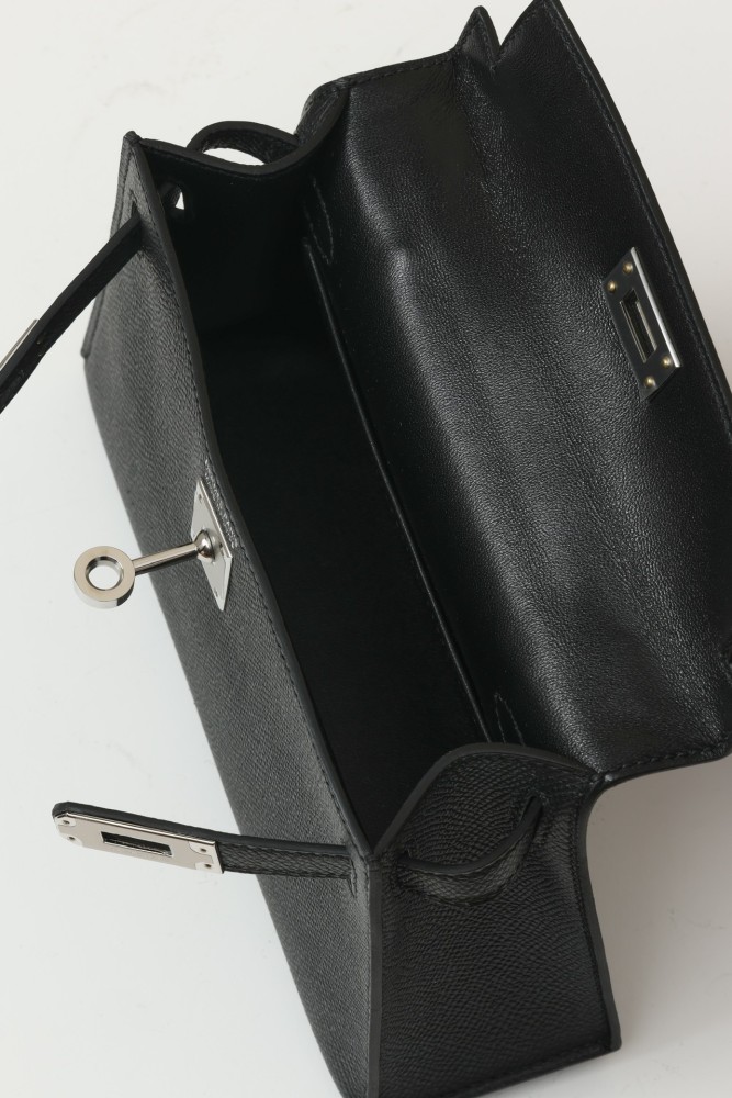 NIGO Hermes Solid Color Handbag Temperament Metal Buckle Kelly Bag Accessories #nigo74557