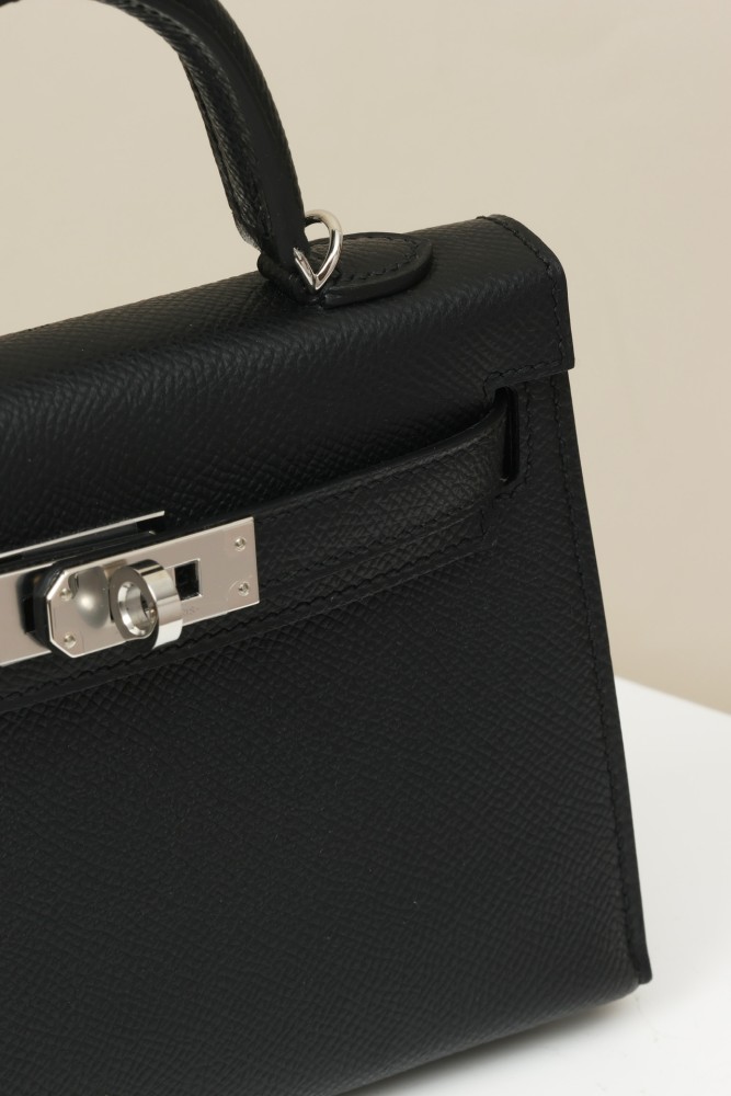 NIGO Hermes Solid Color Handbag Temperament Metal Buckle Kelly Bag Accessories #nigo74557