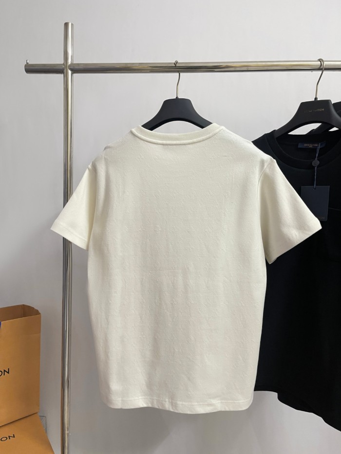 NIGO Louis Vuitton Men's Summer Solid Colour Pocket Round Neck Cotton Short Sleeve T-Shirt #nigo74562