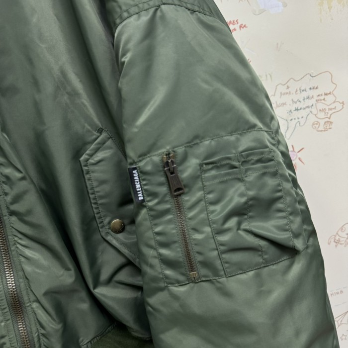 NIGO Balenciaga Men's Women's Solid Color Hooded Aviator Jacket Logo Zipper Long Sleeve Jacket #nigo74564
