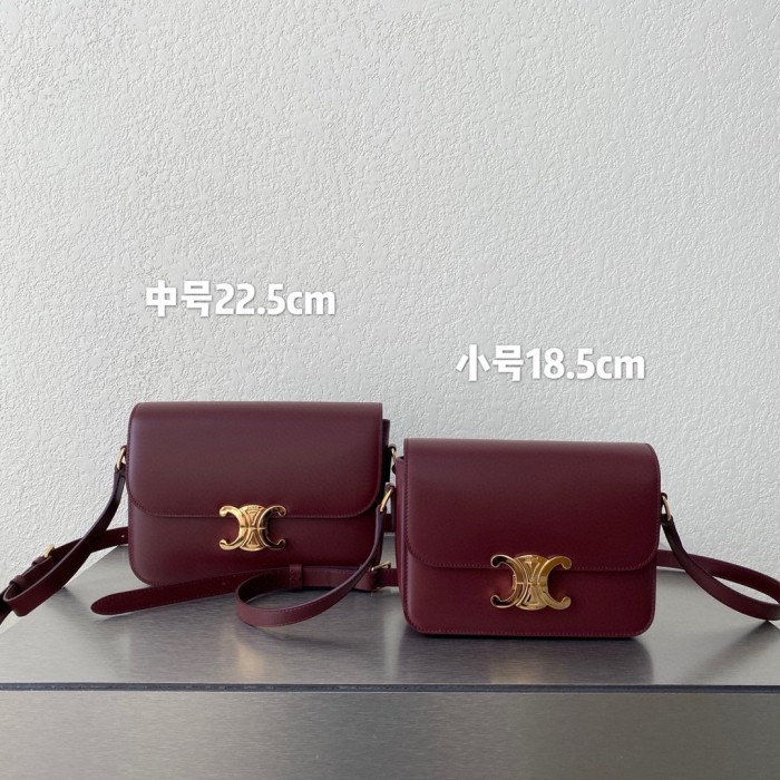 NIGO Celine TRIOMPHE Women's Monogrammed Gold Buckle Solid Crossbody Shoulder Bag Bags #nigo74586
