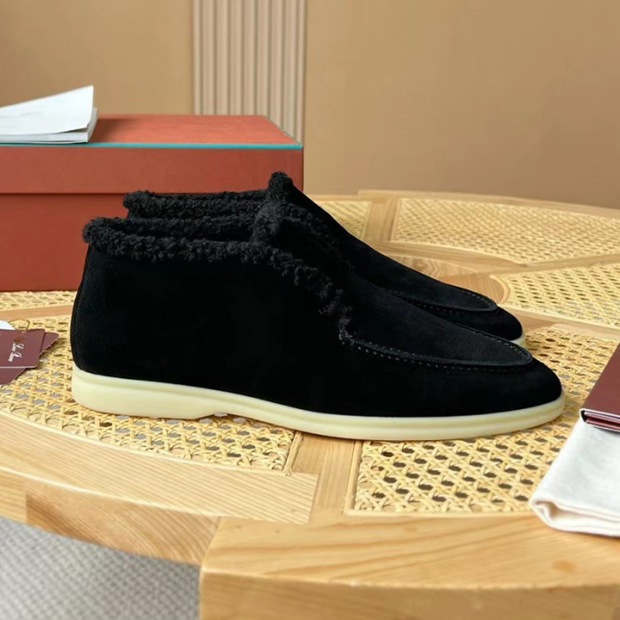 NIGO Loro Piana Men's Spring, Autumn And Winter Casual Solid Color Round Toe Suede Short Boots Shoes Ngvp #nigo9744