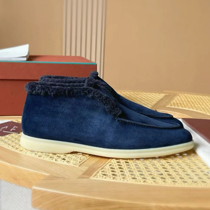 NIGO Loro Piana Men's Spring, Autumn And Winter Casual Solid Color Round Toe Suede Short Boots Shoes Ngvp #nigo9744