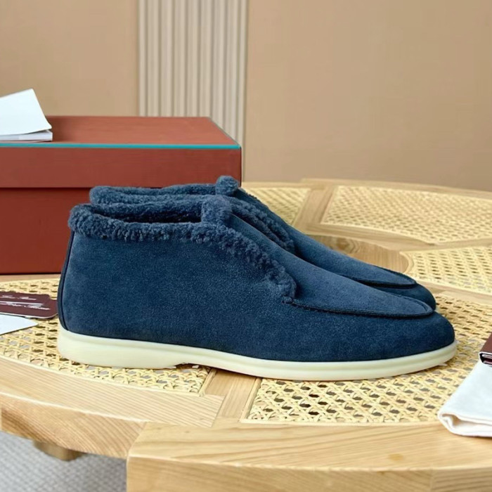NIGO Loro Piana Men's Spring, Autumn And Winter Casual Solid Color Round Toe Suede Short Boots Shoes Ngvp #nigo9744