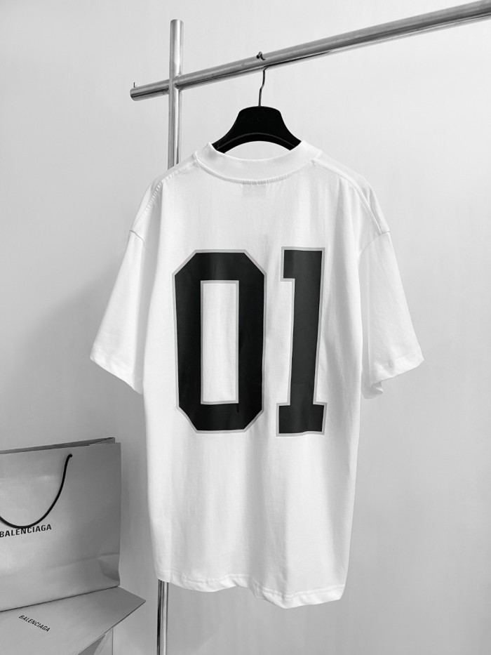 NIGO Balenciaga Men's Summer Letter Logo Print Round Neck Regular Fit Short Sleeve T-Shirt #nigo74579