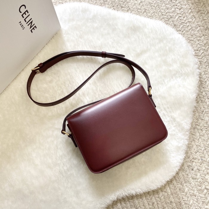 NIGO Celine TRIOMPHE Women's Monogrammed Gold Buckle Solid Crossbody Shoulder Bag Bags #nigo74586