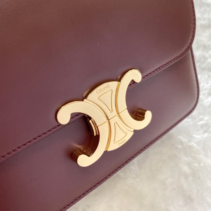 NIGO Celine TRIOMPHE Women's Monogrammed Gold Buckle Solid Crossbody Shoulder Bag Bags #nigo74586