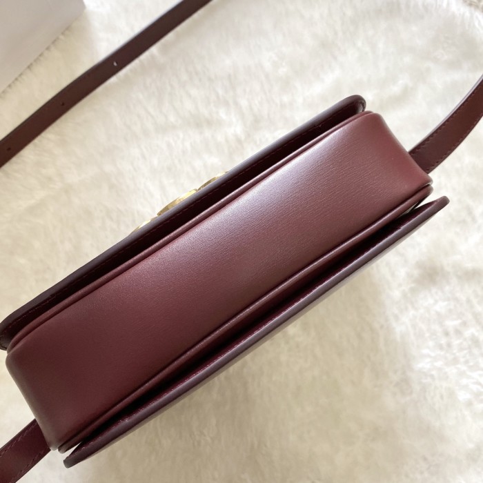 NIGO Celine TRIOMPHE Women's Monogrammed Gold Buckle Solid Crossbody Shoulder Bag Bags #nigo74586