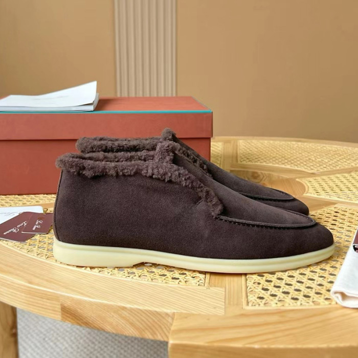 NIGO Loro Piana Men's Spring, Autumn And Winter Casual Solid Color Round Toe Suede Short Boots Shoes Ngvp #nigo9744