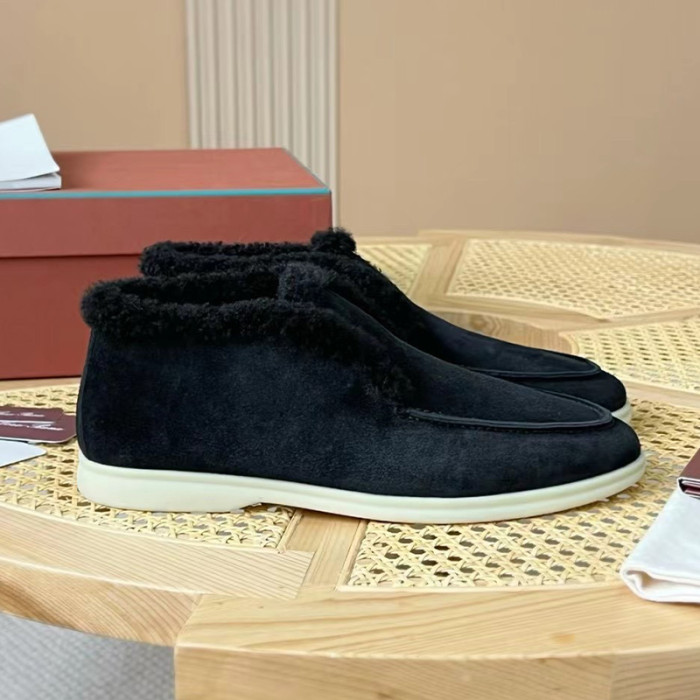 NIGO Loro Piana Men's Spring, Autumn And Winter Casual Solid Color Round Toe Suede Short Boots Shoes Ngvp #nigo9744