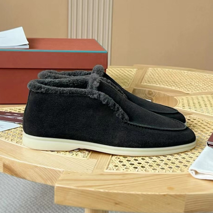 NIGO Loro Piana Men's Spring, Autumn And Winter Casual Solid Color Round Toe Suede Short Boots Shoes Ngvp #nigo9744