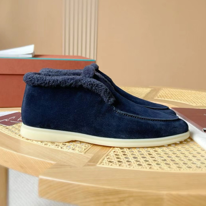 NIGO Loro Piana Men's Spring, Autumn And Winter Casual Solid Color Round Toe Suede Short Boots Shoes Ngvp #nigo9744
