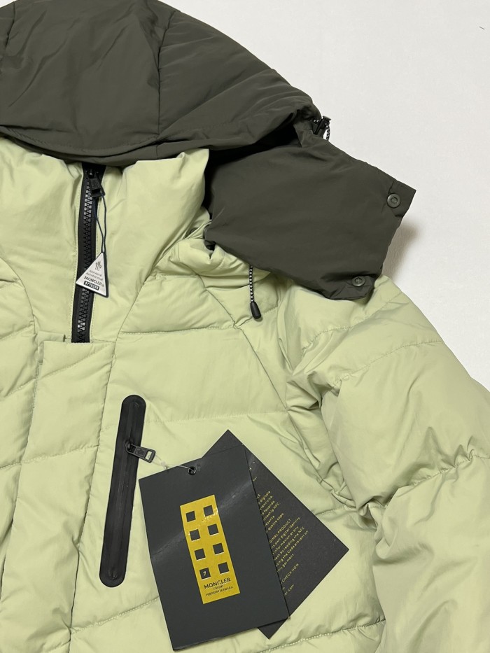 NIGO Moncler X Pharrell Williams Men And Women With The Same Models Of Autumn And Winter Solid Color Removable Hat Waterproof Nylon Stitching Long Sleeved Puffer Down Jacket #nigo74576
