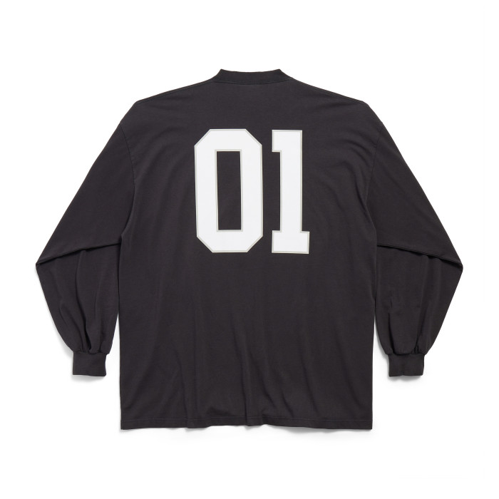 NIGO Balenciaga Men's Summer Letter Logo Print Round Neck Regular Fit Long Sleeve T-Shirt #nigo74596