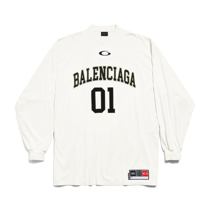 NIGO Balenciaga Men's Summer Letter Logo Print Round Neck Regular Fit Long Sleeve T-Shirt #nigo74596