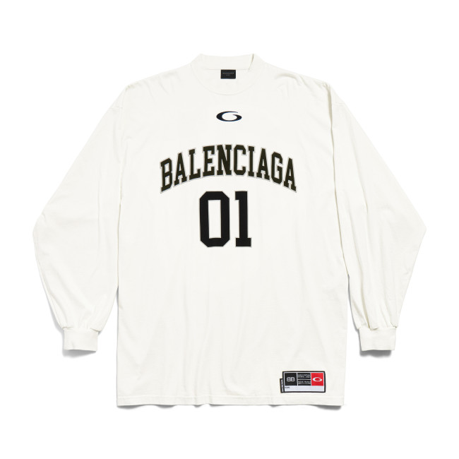 NIGO Balenciaga Men's Summer Letter Logo Print Round Neck Regular Fit Long Sleeve T-Shirt #nigo74596