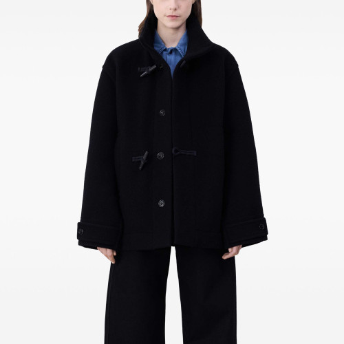 NIGO Lemaire Women's Temperament Fashion Cashmere Short Coat Autumn And Winter Single-breasted Jacket Black Simple Elegant Lapel Belt Tweed Coat Ngvp #nigo9758