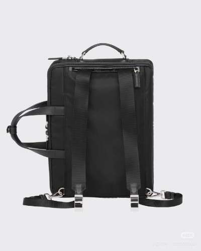 NIGO Prada Men's Solid Color Re-Nylon and Saffiano Leather Briefcase Tote Bag Bags #nigo74626