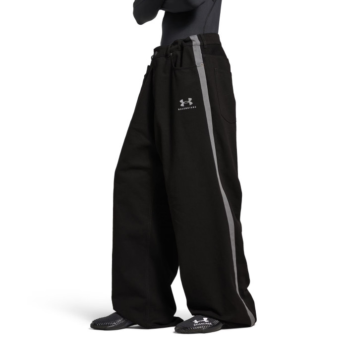 NIGO Balenciaga Men's Spring & Autumn Logo Printed Solid Color Lace-Up Mid-Rise Straight Leg Casual Pants #nigo74653