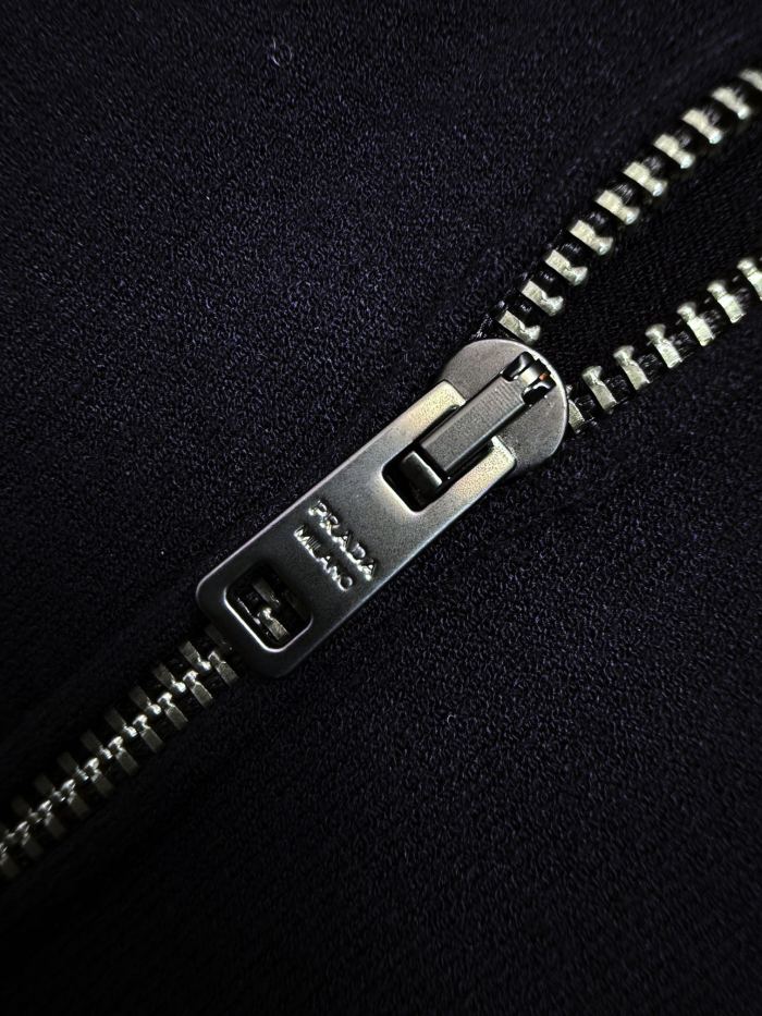 NIGO Prada Men's Summer Solid Color Logo Embroidery Zipper Neck Short Sleeve Polo Shirt T-Shirt #nigo74655