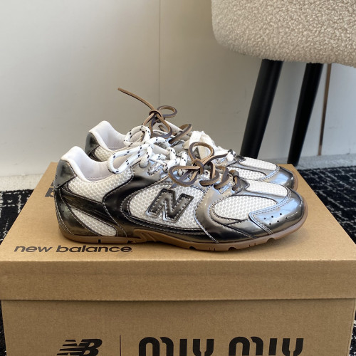 NIGO MiuMiu New Balance X Miu Miu 530 Sl Men's And Women's Retro Running Shoes Colorblocking Fashion Casual Sports Lace-up Shoes #nigo74659