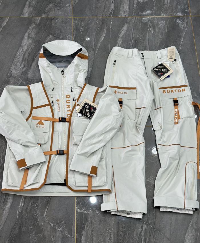 NIGO Louis Vuitton Burton Men's And Women's Fall And Winter Astronaut Series Hooded Ski Jacket Zipper Vest Leisure Ski Pants Suit Set #nigo74665