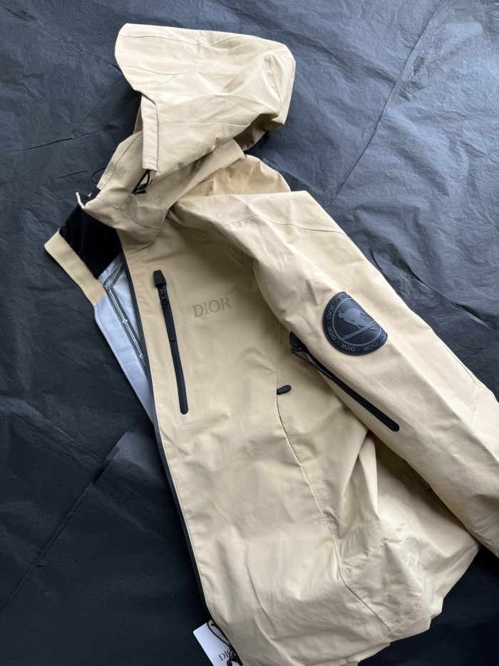 NIGO Dior Men's Autumn and Winter Solid Color Waterproof Windproof Hooded Zipper Long Sleeve Ski Suit Zipper Back Ski Pants Suit Set #nigo74661