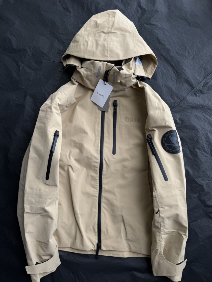 NIGO Dior Men's Autumn and Winter Solid Color Waterproof Windproof Hooded Zipper Long Sleeve Ski Suit Zipper Back Ski Pants Suit Set #nigo74661
