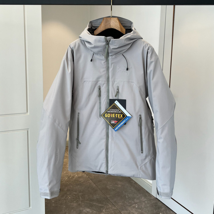 NIGO Arcteryx Autumn And Winter Solid Color Zipper Waterproof Windproof Long-Sleeved Hooded Jacket #nigo74673