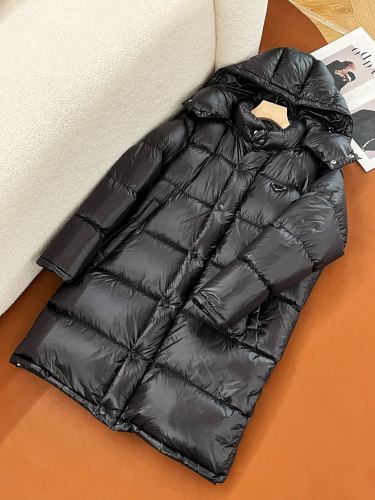 NIGO Prada Men's Autumn and Winter Solid Color Nylon Hooded Long Zipper Long Sleeve Jacket Coat #nigo74672