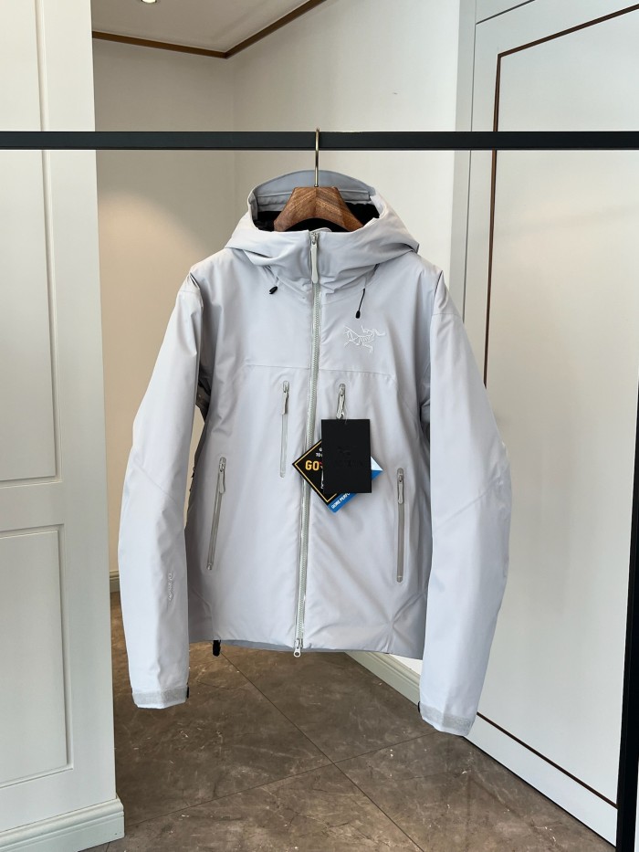 NIGO Arcteryx Autumn And Winter Solid Color Zipper Waterproof Windproof Long-Sleeved Hooded Jacket #nigo74673