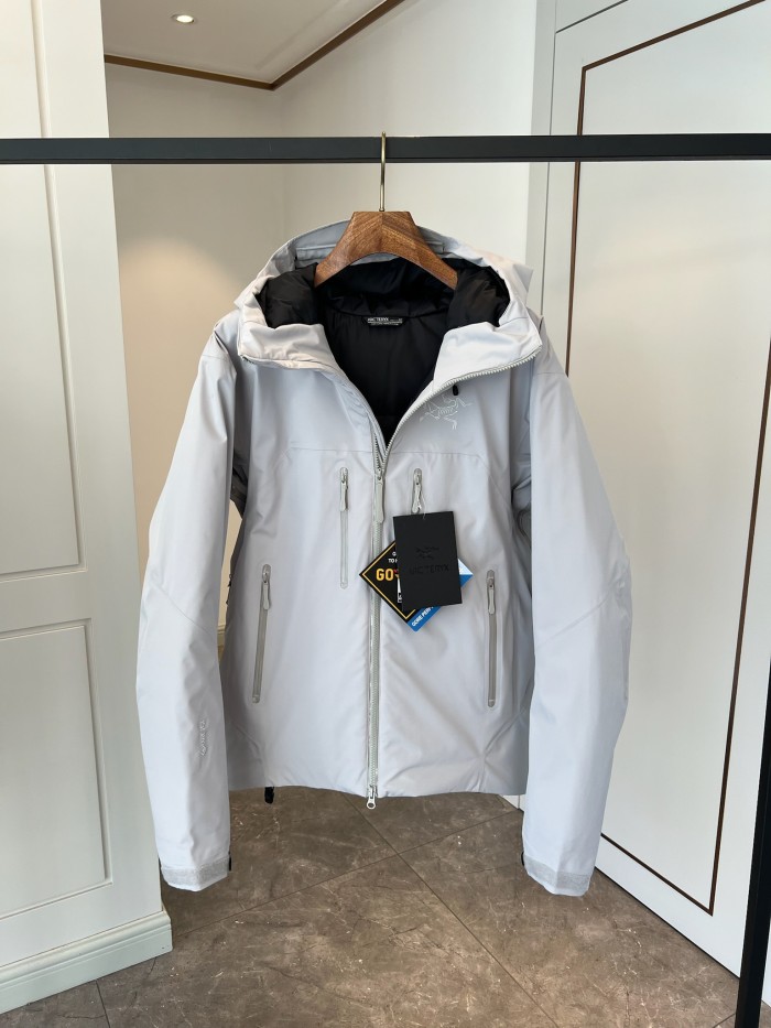NIGO Arcteryx Autumn And Winter Solid Color Zipper Waterproof Windproof Long-Sleeved Hooded Jacket #nigo74673
