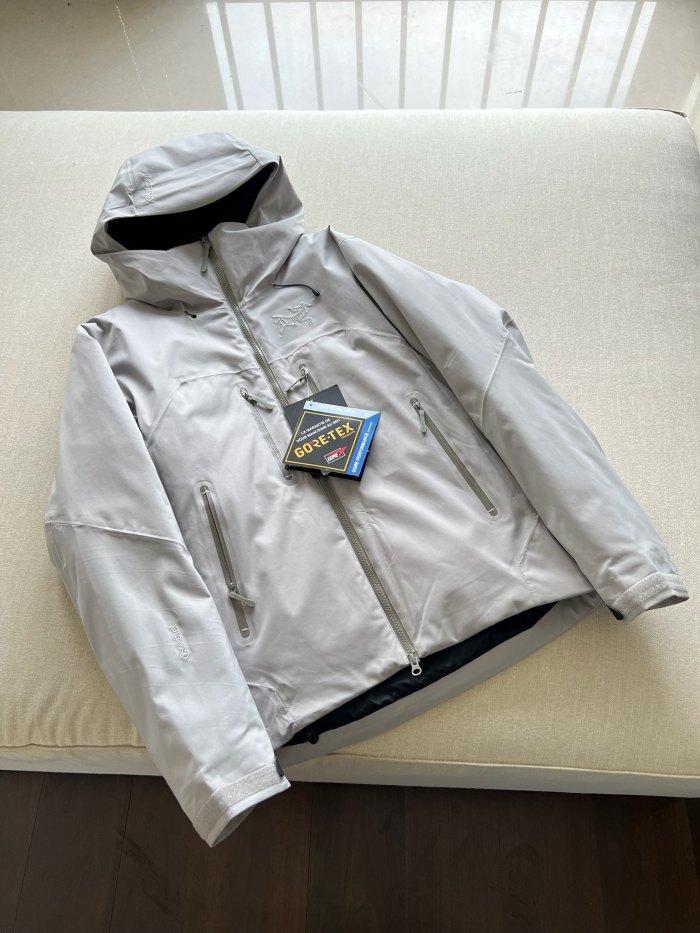 NIGO Arcteryx Autumn And Winter Solid Color Zipper Waterproof Windproof Long-Sleeved Hooded Jacket #nigo74673
