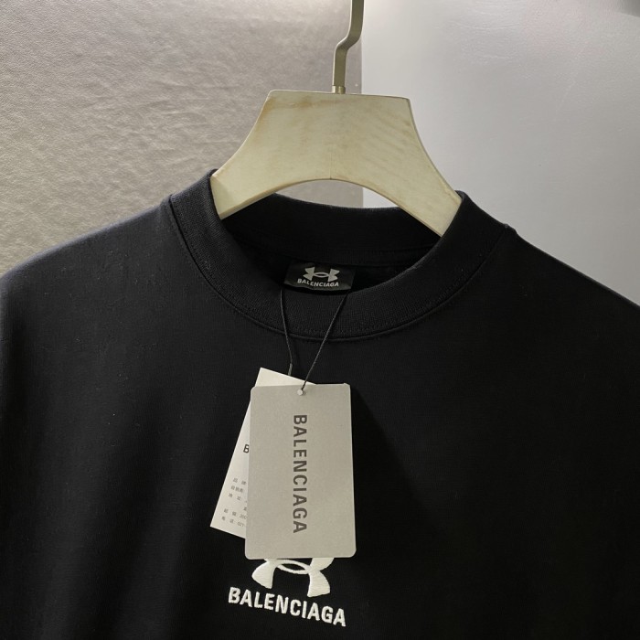 NIGO Balenciaga Men's And Women's Summer Solid Color Logo Pattern Round Neck Cotton Short Sleeve T-shirt #nigo74684