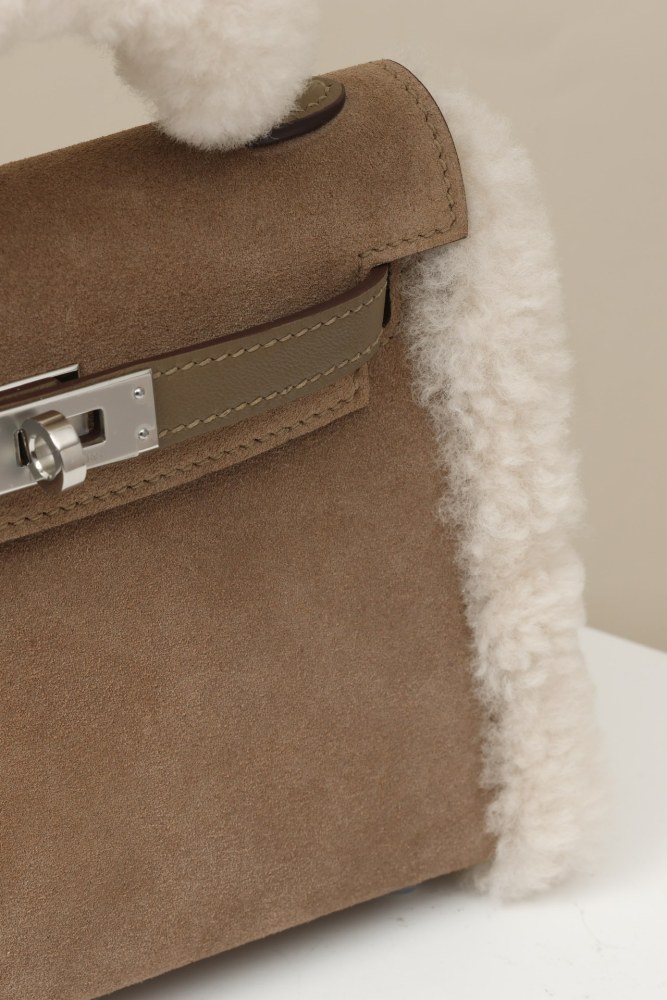 NIGO Hermes Women Solid Color Suede Plush Fashion Temperament Tote Shoulder Bag Bags #nigo74714